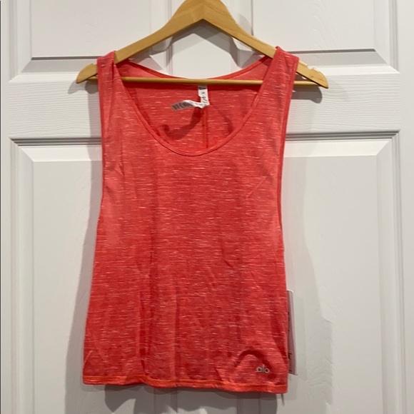 NEW • Alo Yoga • Marina Racerback Tank Top XS Pink - Picture 5 of 7